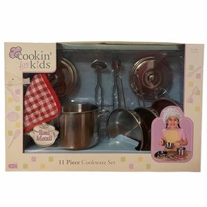 Vintage Kitchen Set Cookin For Kids Real Metal Pot Vintage Toys Doll Accessories